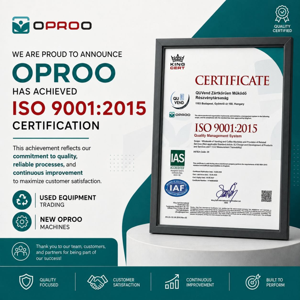 OPROO Achieves ISO 9001:2015 Certification